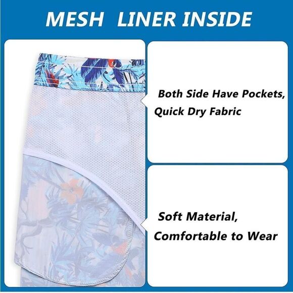 NEW Mens Swim Trunks Quick Dry Shorts Mesh Lining Pockets XL - Picture 7 of 7